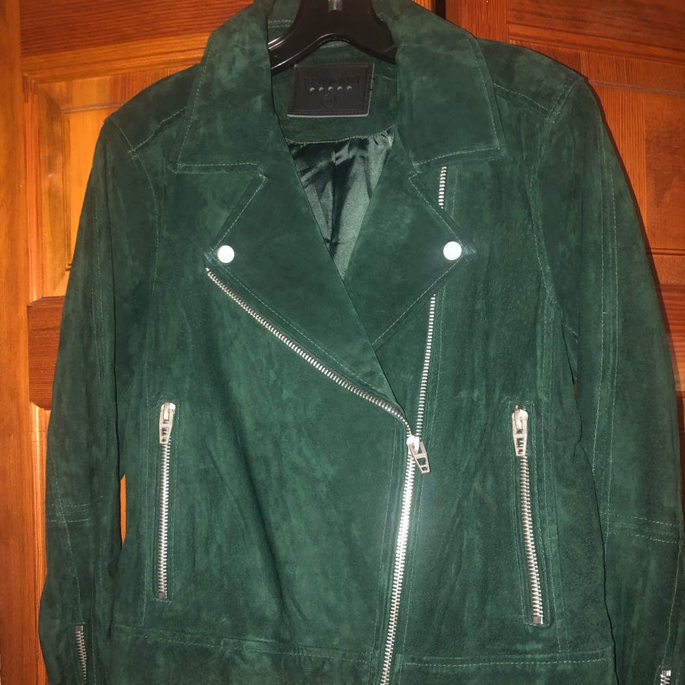 Blanknyc green suede jacket